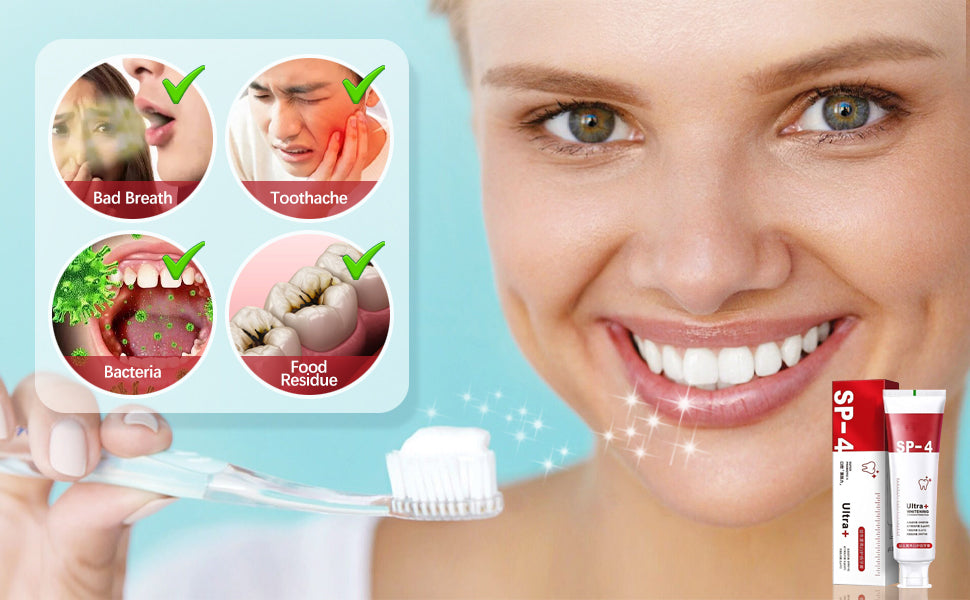 Last Day Of Discount 🔥  SP4  Probiotic Whitening Toothpaste